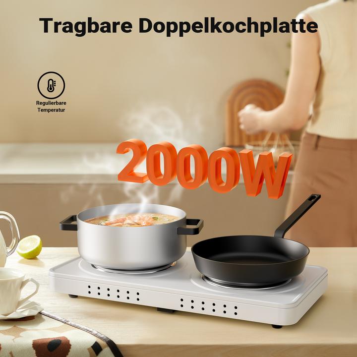 Actual product image Wiltec Doppelkochplatte