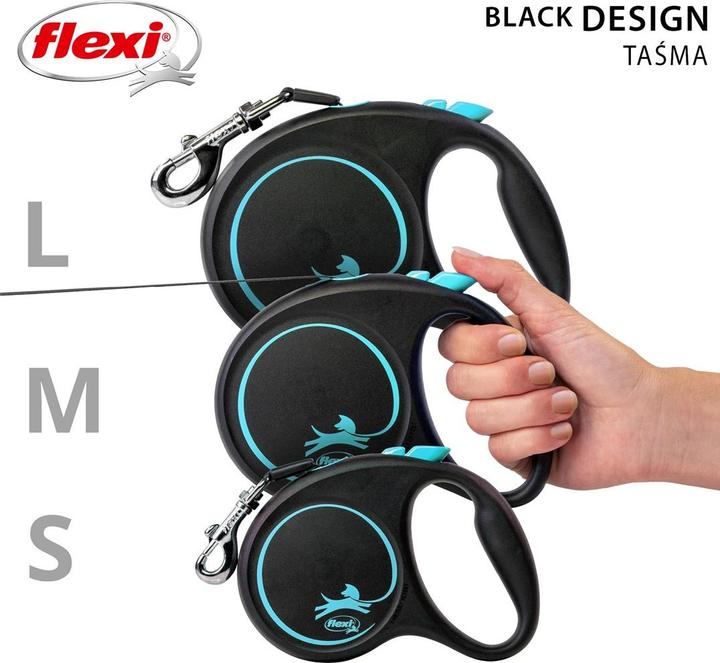 Productafbeelding Flexi Zwarte Designriem (M, Hond, Algemeen)