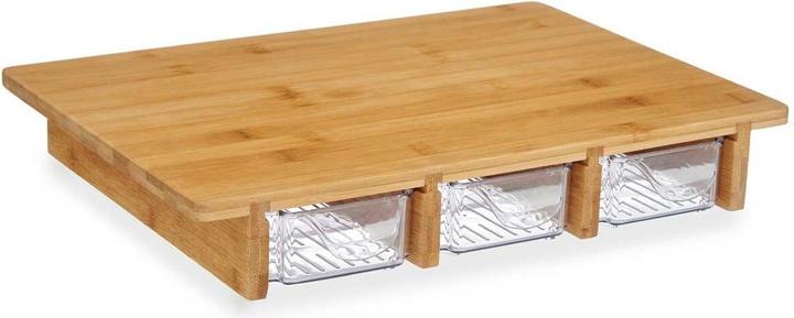 Produktbild Kinvara Serviertablett mit 3 Fächern - Bambus