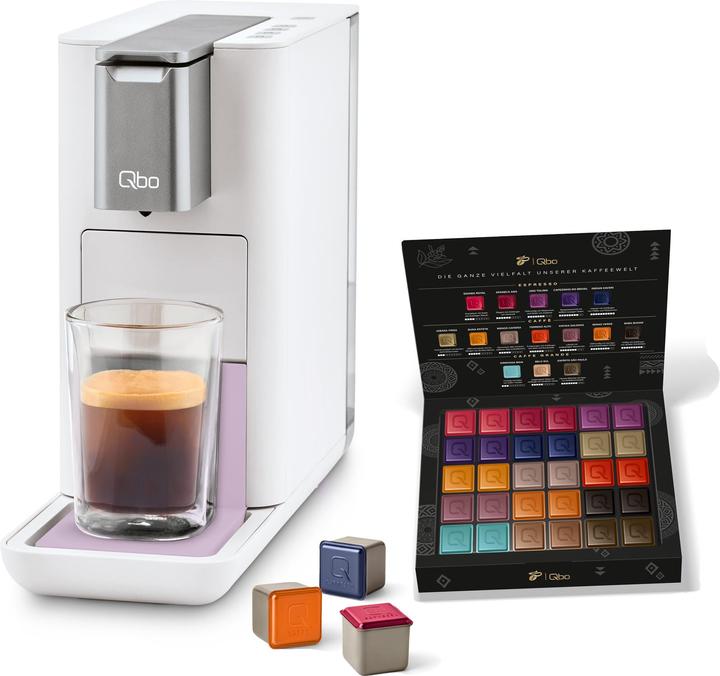 Produktbild Tchibo Qbo ESSENTIAL Kapselmaschine inkl. 30 recyclebare Qbo Kapseln, Bright Lavender