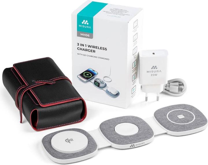 Produktbild Misura MH06 Faltbare kabellose magnetische Ladegerät - GRAY