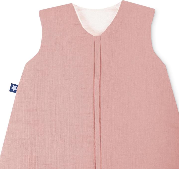 Actual product image Julius Zöllner Jumper muslin sleeping bag, Dusty Rose (92 cm)