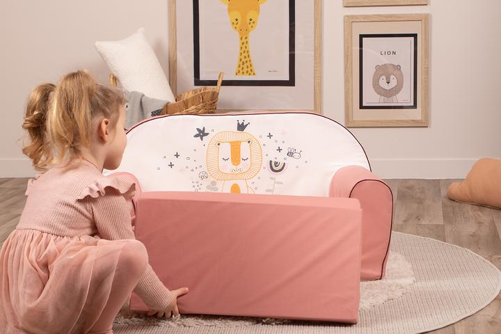 Immagine prodotto Knorrtoys Kindersofa - "Löwe Leo rose" (Divano per bambini)