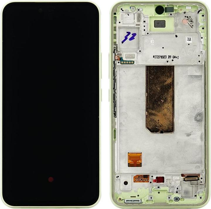 Actual product image Samsung LCD + Touch + Frame 2 for A546B Galaxy A54 5G - light green (Display)