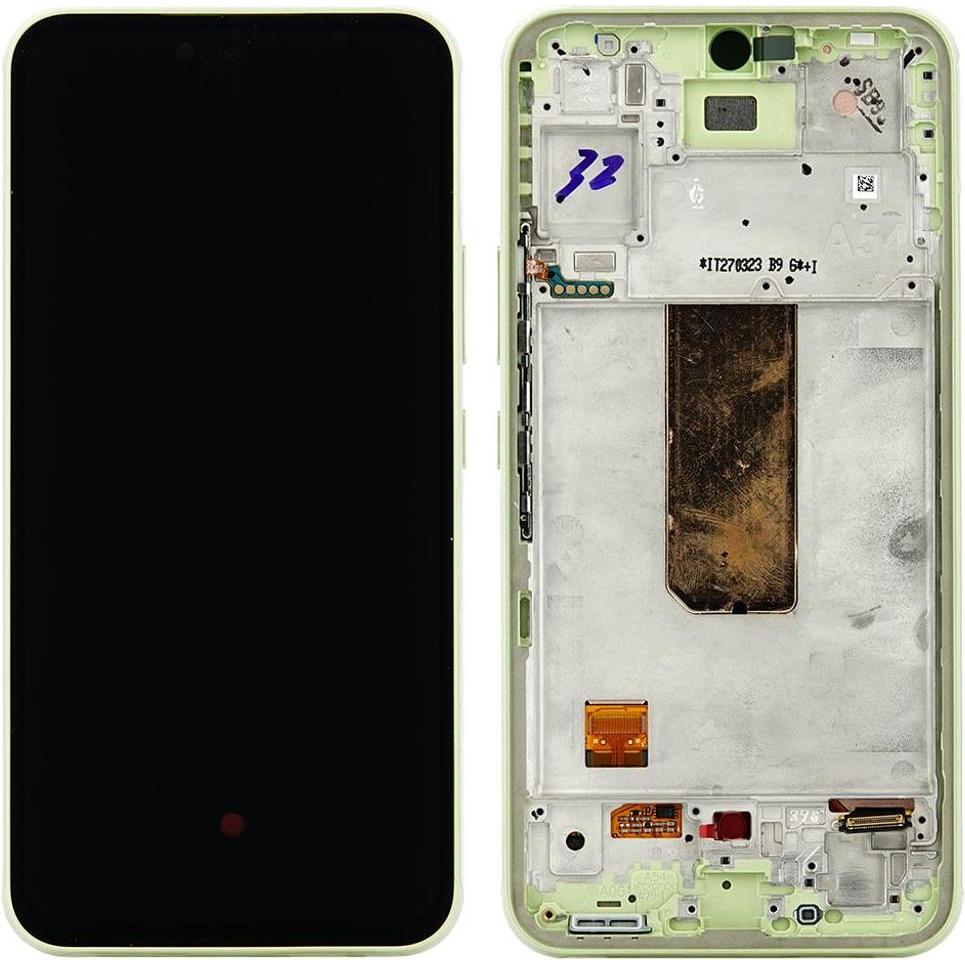 Samsung LCD + Touch + Frame 2 für A546B Galaxy A54 5G - light green (Display), Mobilgerät Ersatzteil