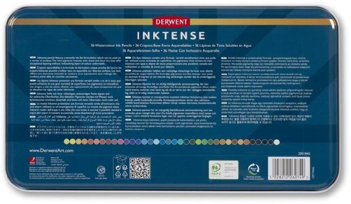 Produktbild Derwent Inktense Permanent Aquarellstifte (Mehrfarbig, Multicolor, multicolour, 36 x)