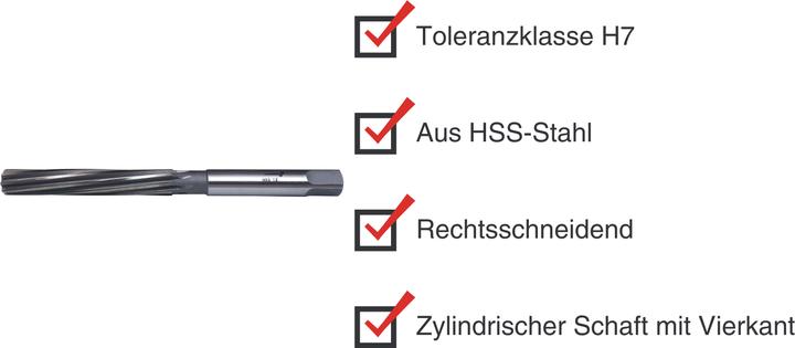 Image du produit Paulimot HSS-Handreibahle 12 mm Passung H7 (12 mm)