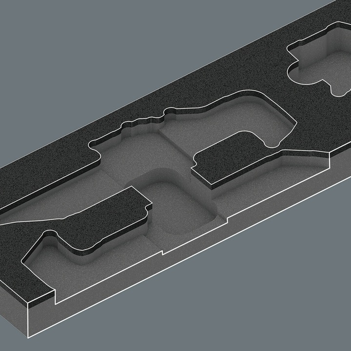 Actual product image Wera 9740 Foam insert L-key set 1