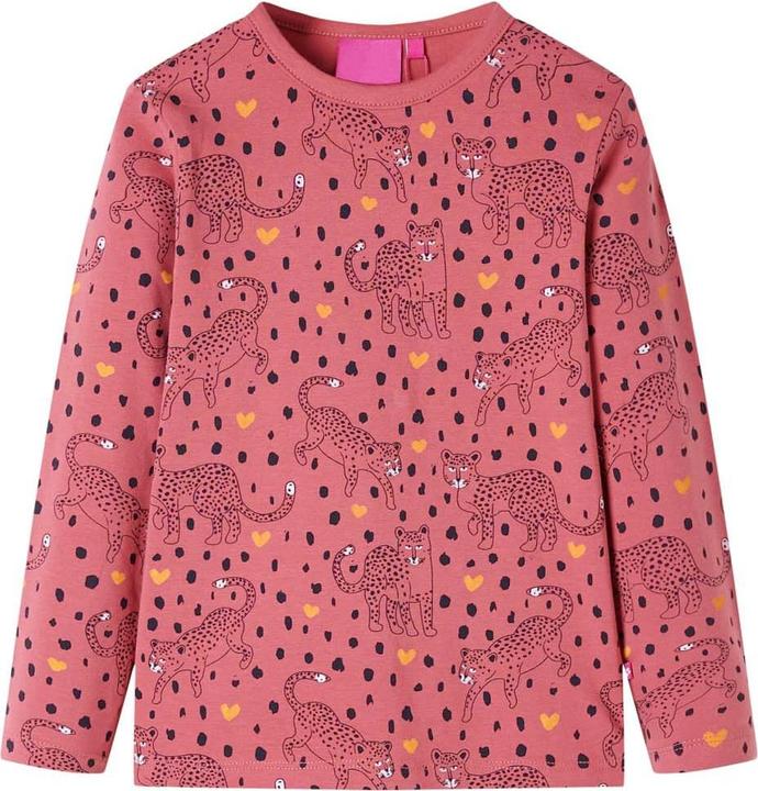 Produktbild VidaXL Kinderpyjama mit Langen Ärmeln Altrosa 92,Material: 95 (92)
