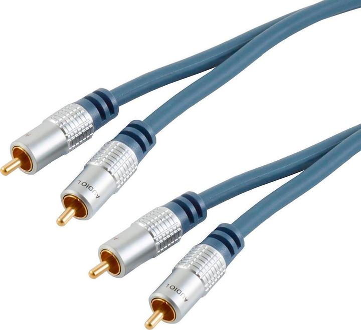 Image du produit Shiverpeaks Câble audio RCA 2x (mâle)/(femelle) 5,0m ** Home Cinéma (5 m, Câbles Cinch)