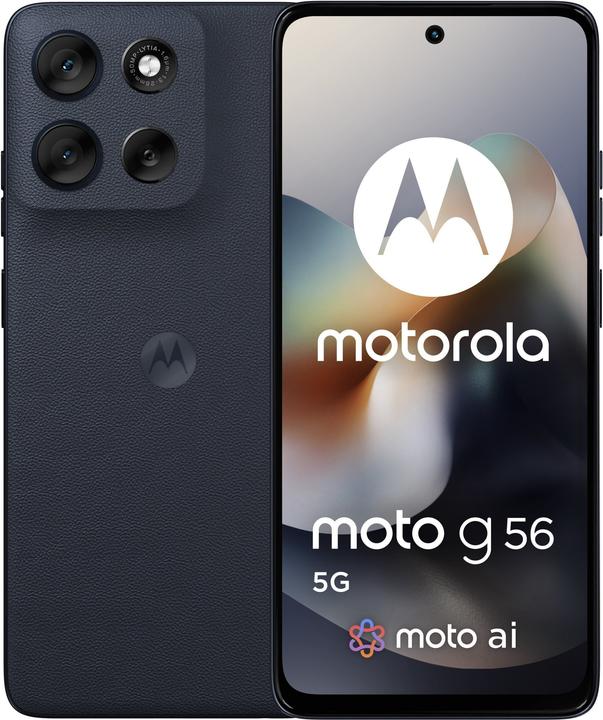 Image du produit Motorola Moto G56 (256 Go, Huître noire, 6.72", Double SIM hybride)