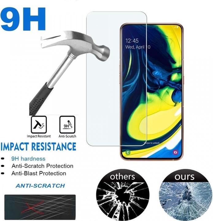 Produktbild Screenguard Samsung Galaxy A80 Panzerglas Schutzfolie Case Friendly Design (1 Stk., Samsung Galaxy A80)