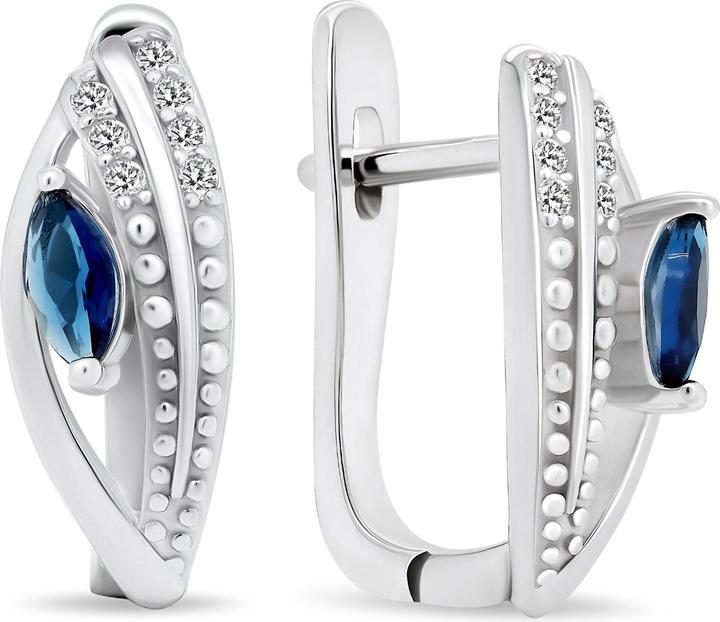 Produktbild Brilio Silver - Dazzling silver earrings with zircons EA547W