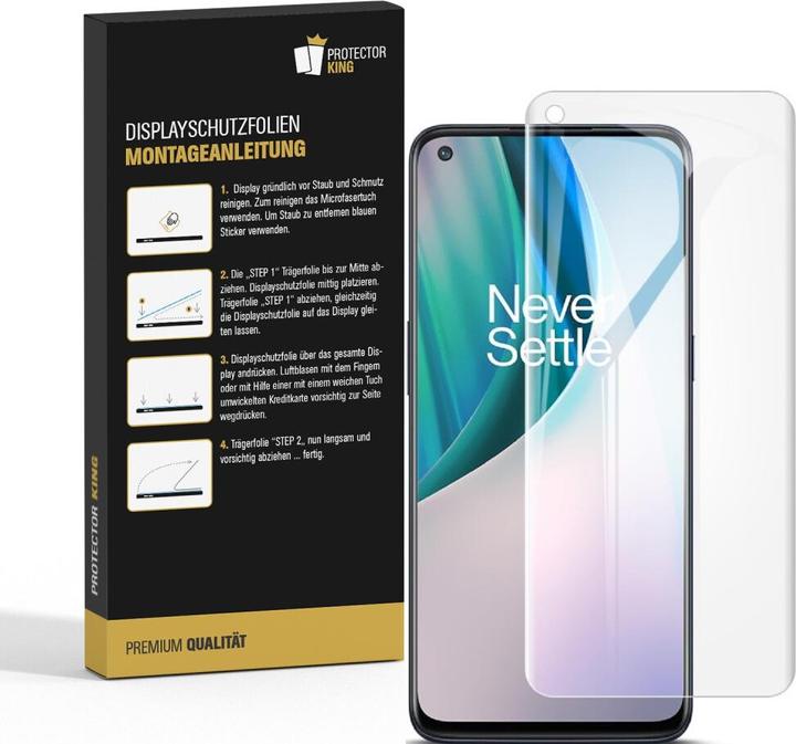 Actual product image Protectorking 3x Panzerfolie Anti-Shock HD Klar (3 Piece, OnePlus North N10)