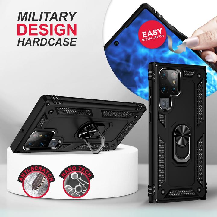 Produktbild Nalia Military-Style Ring Hülle (Samsung Galaxy S23 Ultra)
