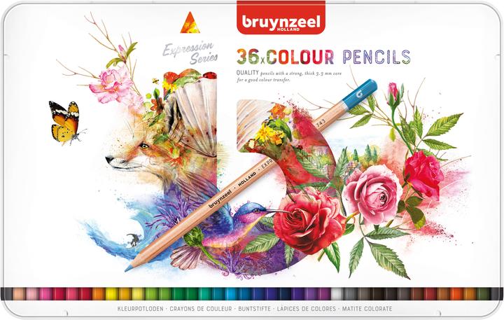 Produktbild Bruynzeel Farbstifte Expression Colour Metalletui, 36 Stück (Mehrfarbig, 36 x)