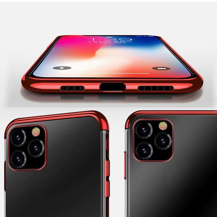 Produktbild Hurtel Clear Color case TPU gel cover with a metallic frame for Samsung Galaxy S22 Ultra black (Samsung Galaxy S22 Ultra)