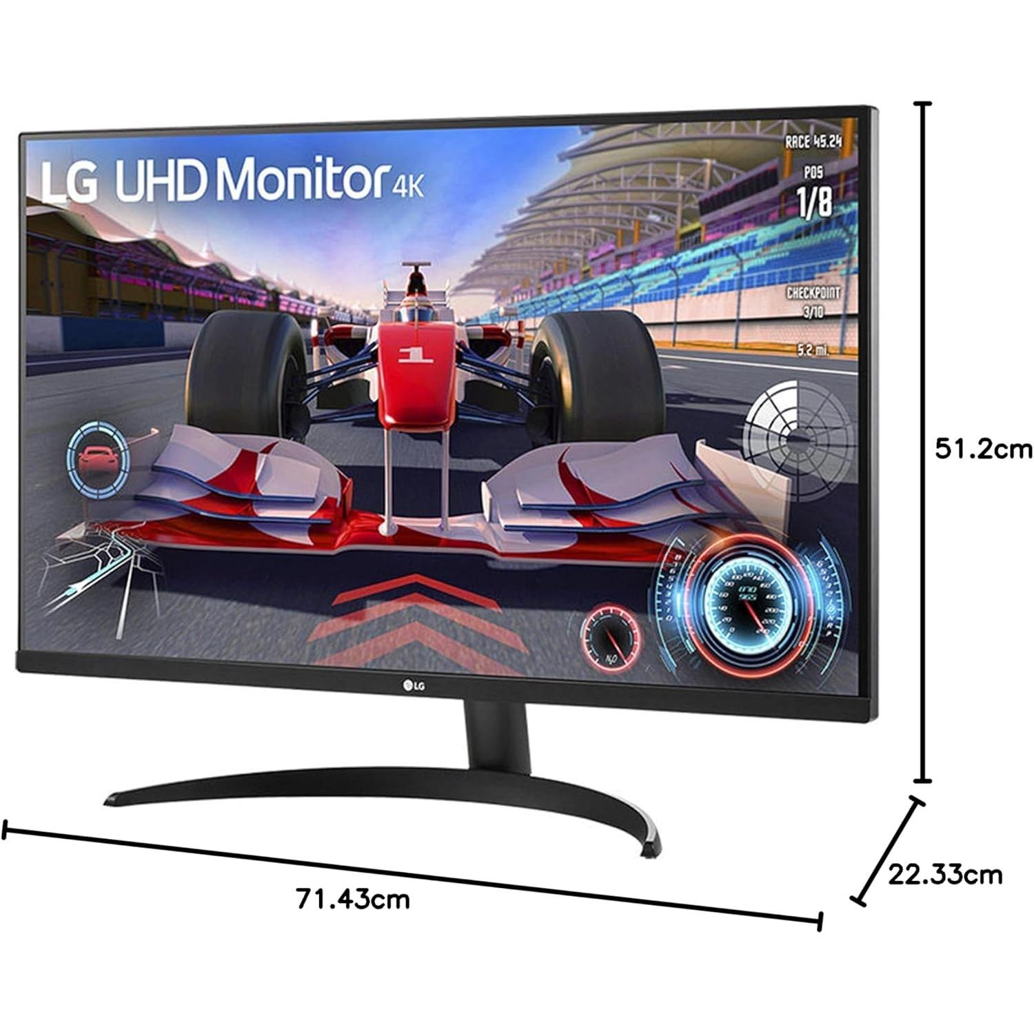 LG 32UR500K-B (3840 x 2160 Pixel, 31.50"), Monitor, Schwarz