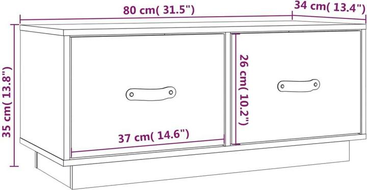 Produktbild vidaXL TV-Schrank (80 x 34 x 35 cm)
