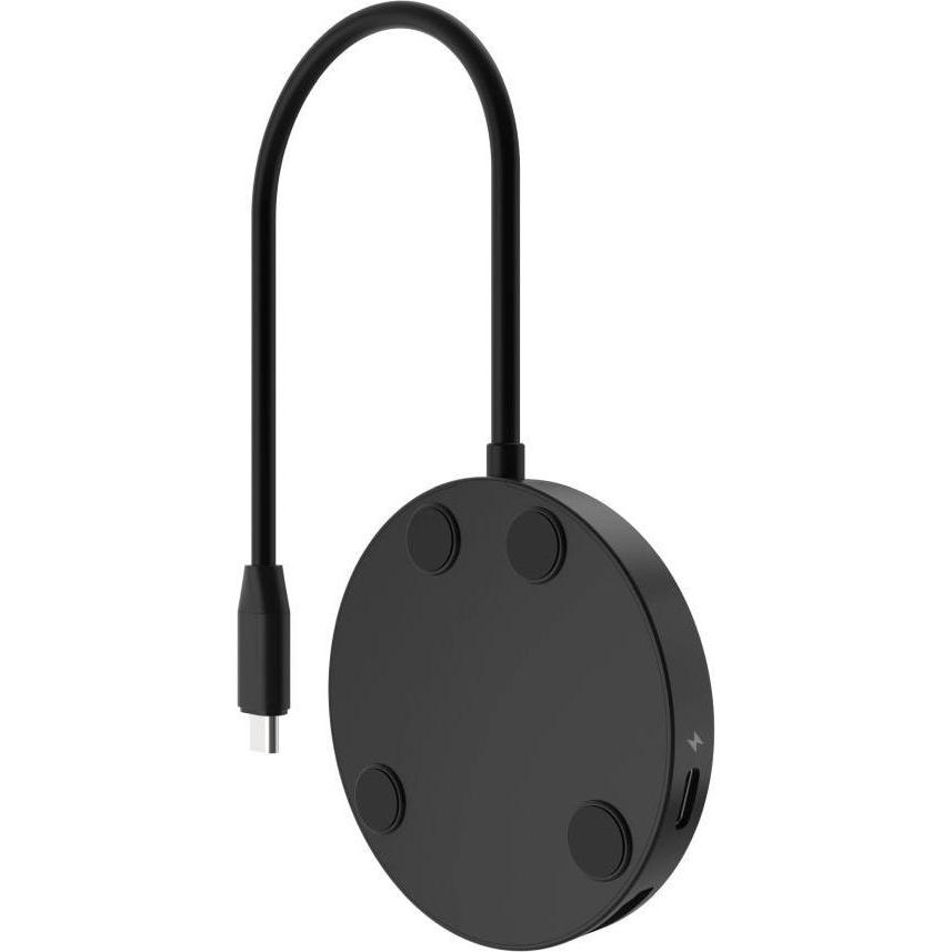 Thumbnail - Fixed Behoben MagHUB mit 7 Anschlüssen und kabellosem Laden FIXHU-M-BK, USB Ladegerät, Schwarz