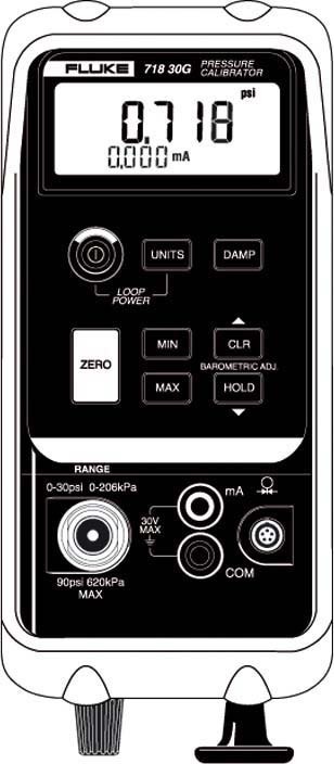 Fluke 719 30G Kalibrator Druck, Strom Kalibrie