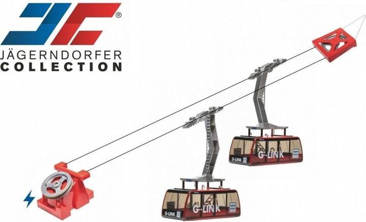 Jägerndorfer 1:32 Jaegerndorfer 89392 Pendelbaan G-Link Wagrain met 2 Gondels - Handbediening -