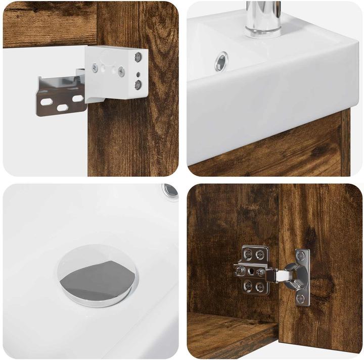 smoked oak, White