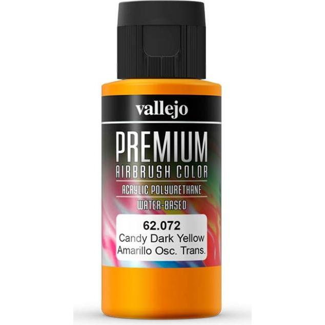 Vallejo, Künstlerfarbe + Bastelfarbe, Premium RC Colors Candy (Gelb, 60 ml)