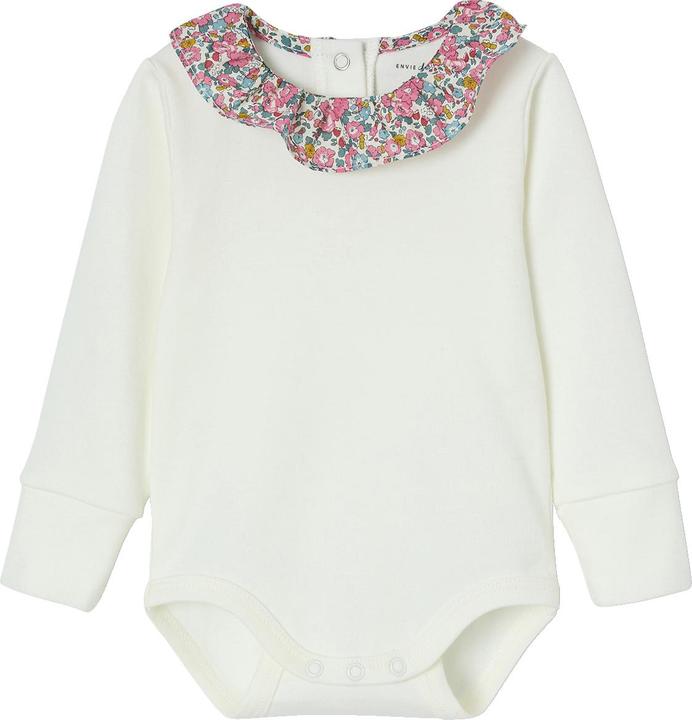 Actual product image Envie de Fraise Bio-Kollektion: Mitwachsender Baby Body mit Liberty-Kragen (80)