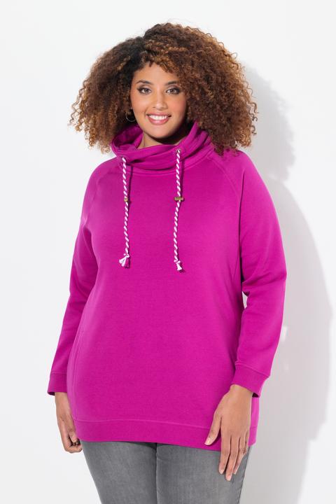 Produktbild Ulla Popken Sweatshirt, weiter Stehkragen, Taschen, Raglan-Langarm (54)