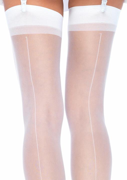 Produktbild Leg Avenue Str?Mpfe Mit R?Ckennaht Weiss (One Size)