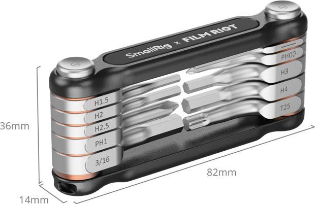 Produktbild SmallRig x FILM RIOT 10 in 1 Detent Folding Multi Tool Kit (Red) 4813