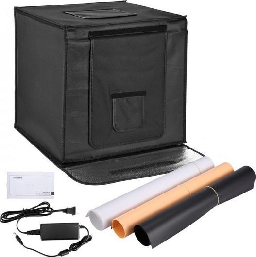 Immagine prodotto Rafalia Box studio fotografico con LED 40 x 40 cm pieghevole incl. 3 sfondi
