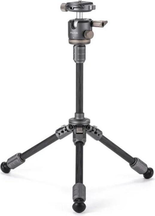 Tilta Testa a sfera da tavolo BT03E, treppiede a 1 stadio in fibra di carbonio, edizione allungabile (Carbonio, Metallo)