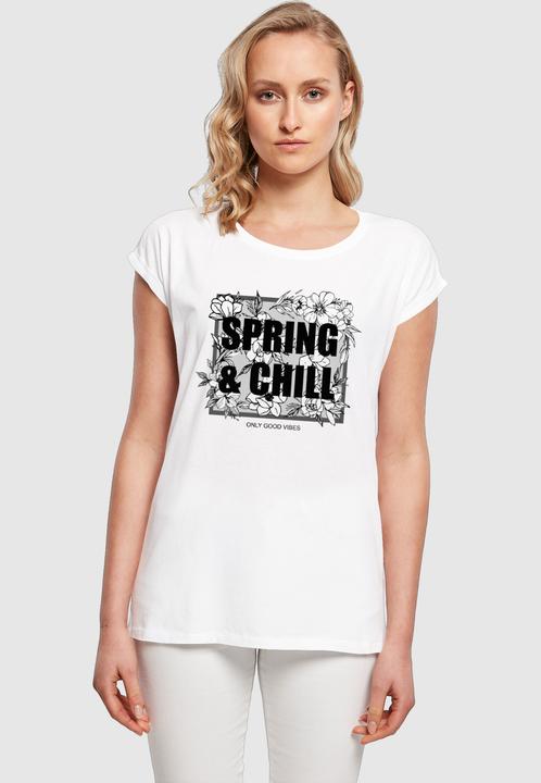 Produktbild Merchcode Ladies Spring And Chill Extended Shoulder Tee - 113645 (XL)