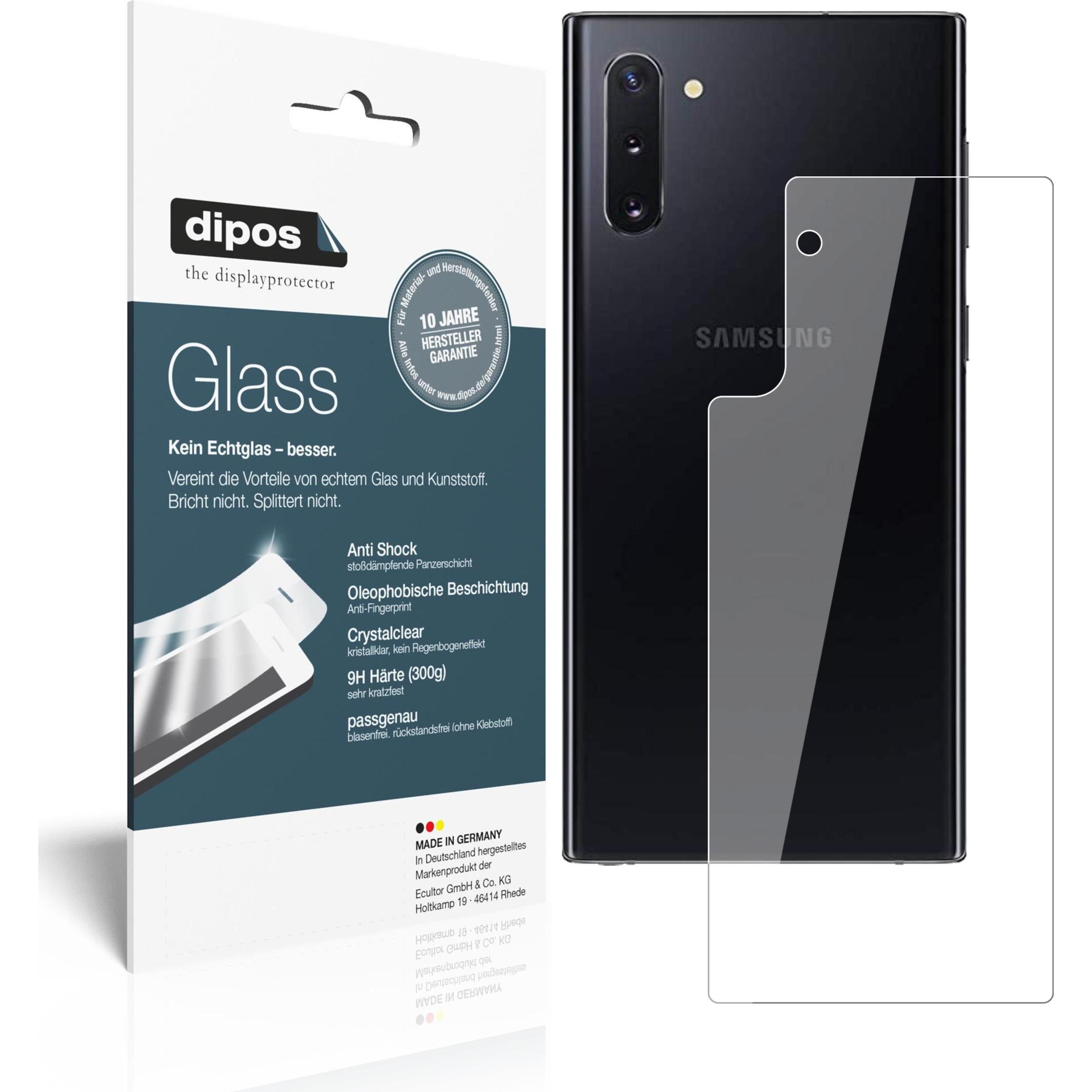 Dipos Displayschutz Anti-Shock (2 Stück, Samsung Galaxy Note 10), Smartphone Schutzfolie, Transparent