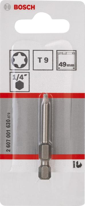 Produktbild Bosch Professional Zubehör Schrauberbit Extra-Hart T9, 49 mm, 1er-Pack (T9)
