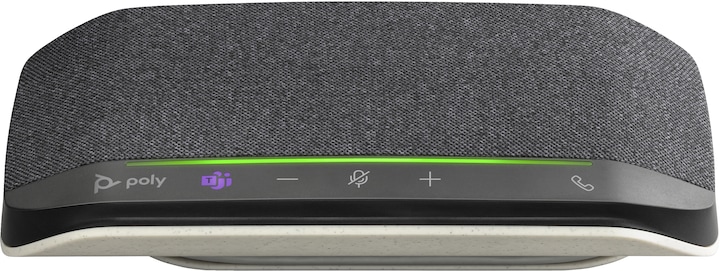 Actual product image Poly HP Sync 10-M Microsoft Teams Certified Speakerphone, PC, Silver, 0.715 m, IP64, Windows 10, 100