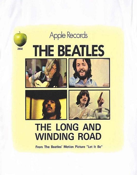 Immagine prodotto Long & Winding Road Maglietta Stampa posteriore Adulto Unisex (S)