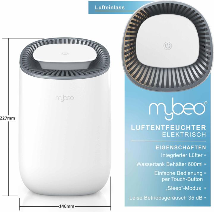 Produktbild Mybeo Luftentfeuchter (15 m², 0.30 l/24h)