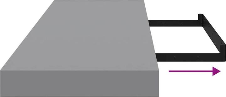 Actual product image vidaXL Wandregal (23.50 x 80 x 3.80 cm)