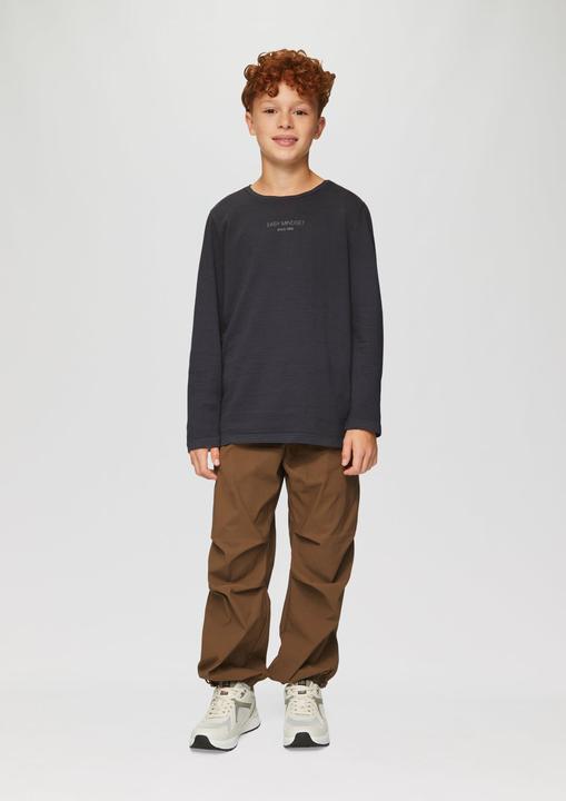 Produktbild s.Oliver T-Shirt Gestreiftes Jerseyshirt mit Print (M)