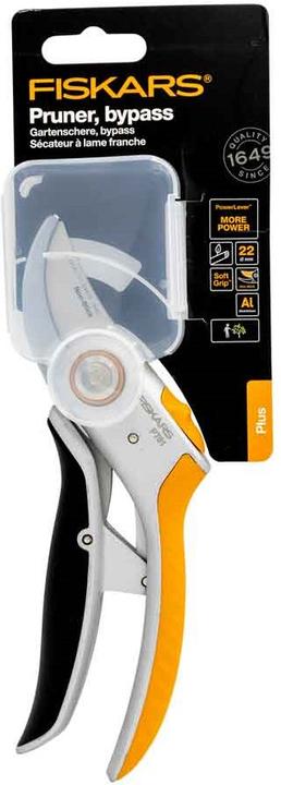 Produktbild Fiskars Plus PowerLever metal secateurs with folding blade (P751)