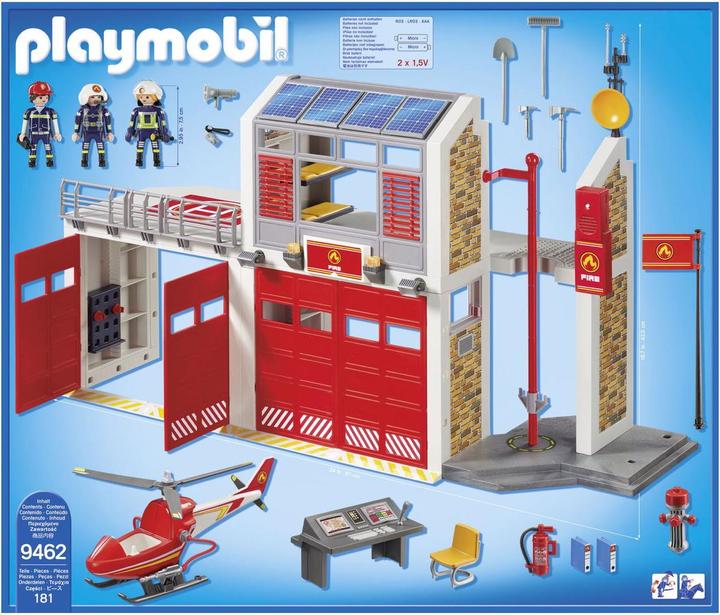 Productafbeelding Playmobil Grote brandweerkazerne (9462, Playmobil Stad Actie)