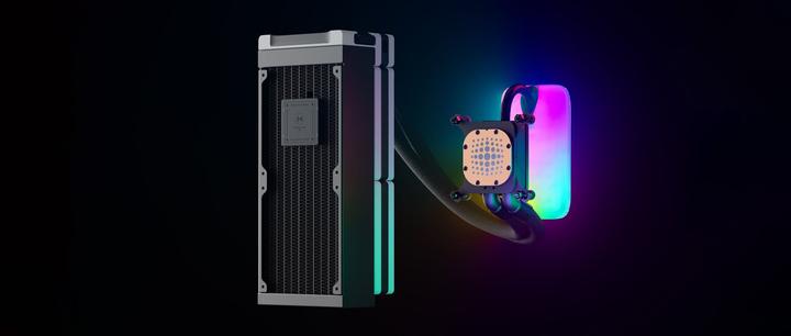 Actual product image Hyte Q60 240mm (black/white)