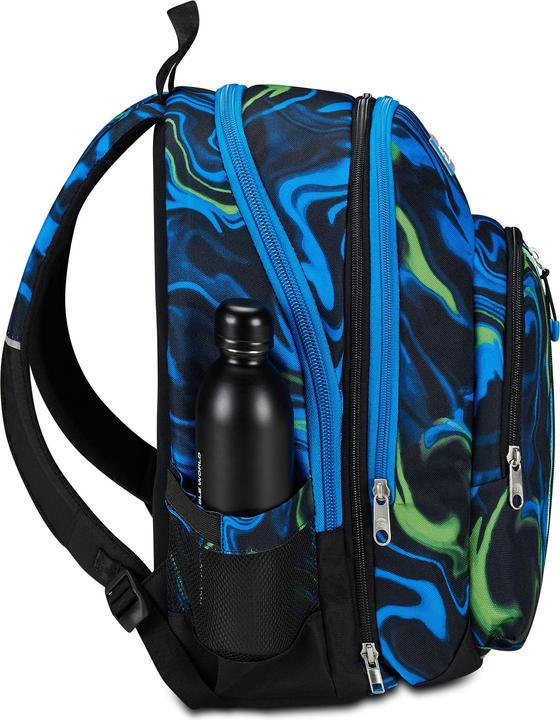 Actual product image Seven Adavanced Detach School Backpack Black Blue (35 l)