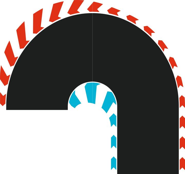 Carrera HYBRID Haarnadelkurve 180° L/R