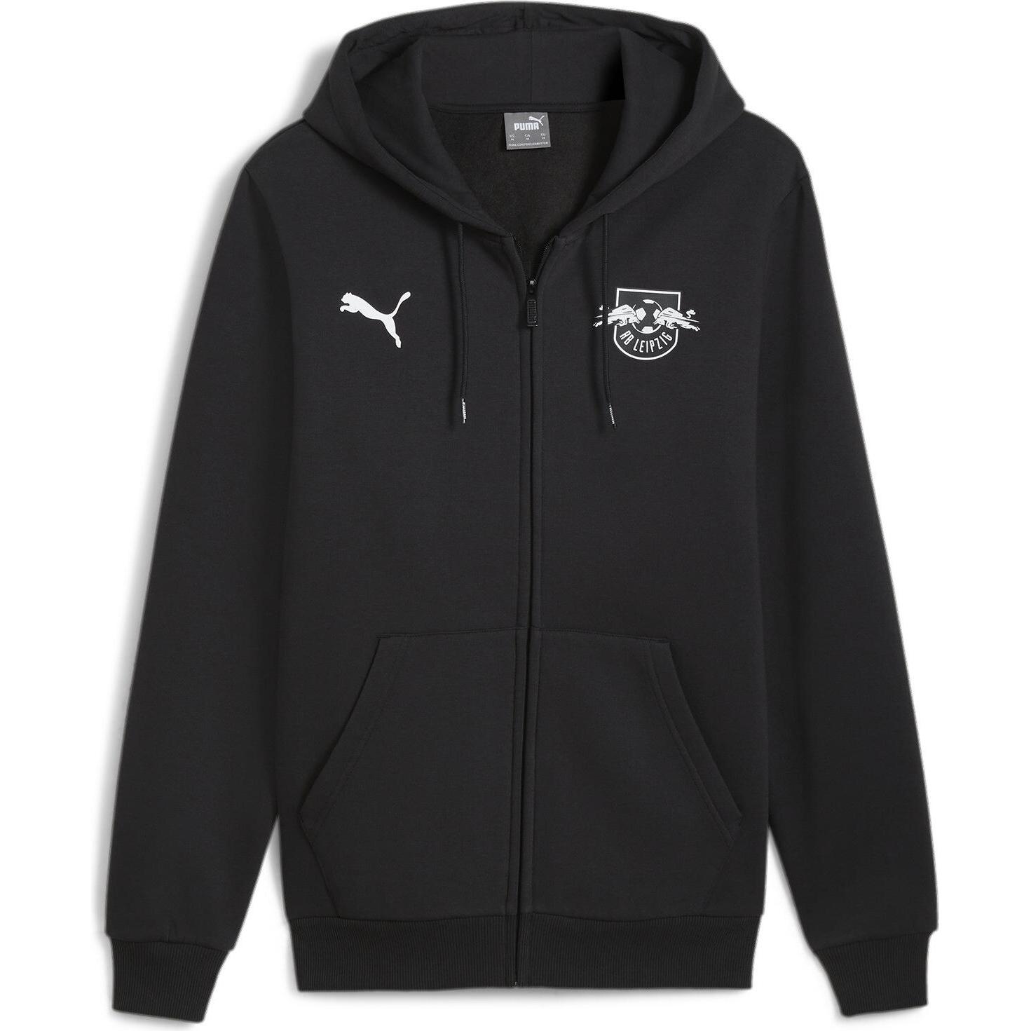 Puma, Herren, Laufjacke, RBL ESS FZ Hooded Jacket FL (L), Schwarz, L