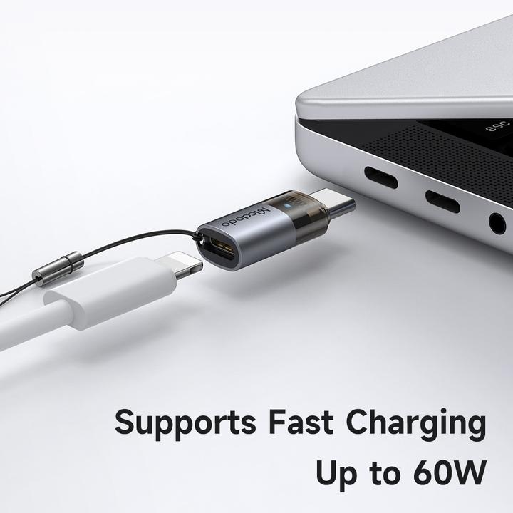 Actual product image Mcdodo Port Luma Lightning auf USB-C Adapter 60W (Lightning, USB-C)