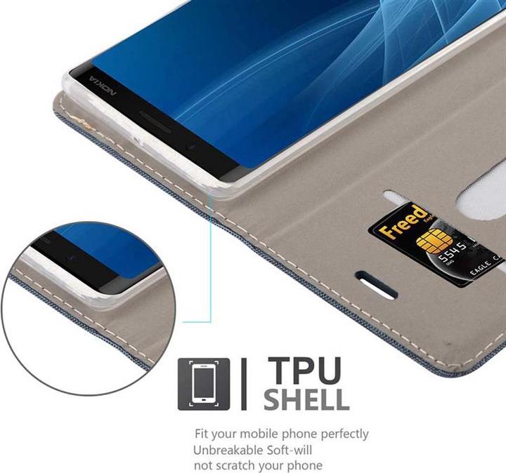 Image du produit Cadorabo Couverture look jeans Book (Nokia 8 Sirocco)